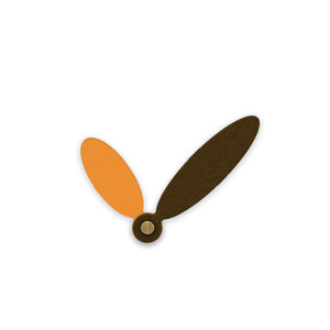 Gương phản chiếu Acrylic + tay đồng hồ gỗ - Product Image 2