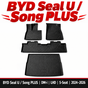 Alfombrillas <span class=keywords><strong>de</strong></span> coche TPE para BYD Seal U Song Plus DM-i 2024 LHD DM-i, 5 asientos, impermeables, para todo tipo <span class=keywords><strong>de</strong></span> clima, juego completo, alfombrilla <span class=keywords><strong>de</strong></span> maletero, OEM, venta al por mayor - Product Image 1