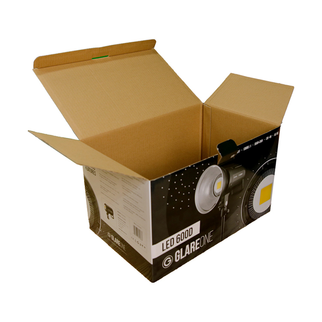 Custom Full Color Corrugated Shipping Box for LED Lighting Heavy-Duty Printed Packaging Box for Electronics and E-commerce