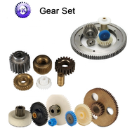 Roda gigi kustom pabrikan CNC mesin harga murah roda gigi silinder baja metalik Set roda gigi dua