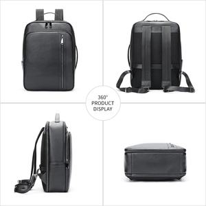 Sac à dos pour ordinateur portable MARRANT en cuir véritable pour homme, 15 pouces, Mochila <span class=keywords><strong>De</strong></span> Cuero, sac à dos <span class=keywords><strong>de</strong></span> voyage extensible, sacs à dos en cuir pour homme - Product Image 6