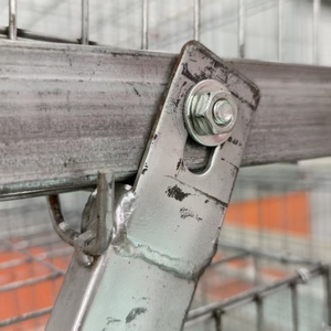 Design moderne a Type 96 à 128 Oiseaux Automatique Oeuf Volaille Fermes Poulailler Cages à vendre Poulet en Fer Petite ou Grande Cage - Product Image 3