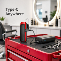 Produsen Walkie Talkie Mini Earhook XUNLIBAO Tipe 668 Type-C Handsfree Radio Dua Arah untuk Salon Hotel Restoran Tata Rambut
