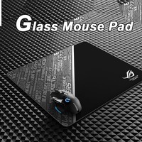 Cadeau de jeu tendance et cool pour hommes - Tapis de souris XXL en verre photovoltaïque trempé avec design créatif pour FPS eSports et bureau