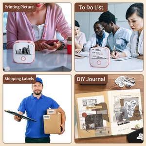 Mini <span class=keywords><strong>impresora</strong></span> térmica de bolsillo <span class=keywords><strong>Phomemo</strong></span> Impresión DE FOTOS móvil <span class=keywords><strong>Impresora</strong></span> de código inalámbrica <span class=keywords><strong>Phomemo</strong></span> <span class=keywords><strong>T02</strong></span> - Product Image 5