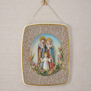 Artesanía de resina de <span class=keywords><strong>la</strong></span> Última <span class=keywords><strong>Cena</strong></span> de <span class=keywords><strong>La</strong></span> Sagrada Familia de 16,5 pulgadas para decoración navideña del hogar - Product Image 1