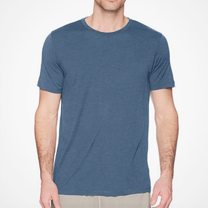 Maglietta Comoda e Leggera per Attività all'Aperto, T-Shirt in <span class=keywords><strong>Lana</strong></span> Merino per <span class=keywords><strong>Uomo</strong></span> con Logo Personalizzato, Produzione all'Ingrosso - Product Image 4