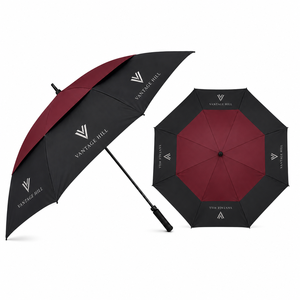 Custom Promotional Straight Semi Automatic Polyester <b>Windproof</b> Corporate Event Giveaway Branding Merchandise golf <b>umbrella</b> - Product Image 1