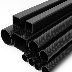 Tubo de Fibra de Carbono 100% T300 12K al por Mayor, Tubo Hueco de Fibra de Carbono Mate con Tejido Twill Resistente a la Fatiga - Product Image 1