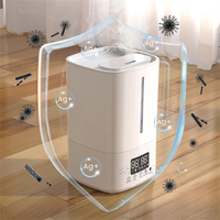 Humidificateur évaporatif à brume Offre Spéciale fraîche et chaude Design de remplissage supérieur Humidificateur d'aromathérapie d'intérieur 5L