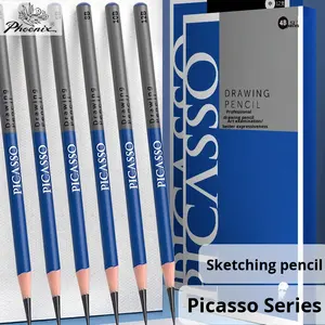 2 H/H/B/2B/3B/4B/5B/6B/7B/8B/9B/10B/12B/14B/16B suave medio extra suave carbón <span class=keywords><strong>Picasso</strong></span> boceto arte estudiante dibujo lápiz - Product Image 1