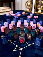 Série Ciel Étoilé Mahjong Américain Sept Couleurs Disponibles Acrylique Épais Haute Transparence Ensemble Complet de 166 Tuiles de Mahjong