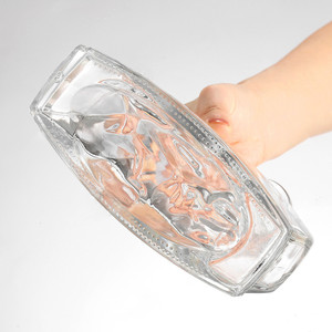 Botella de vidrio de uso general de 750ml para fabricantes al por mayor, polvo blanco, marca multifuncional para Brandy Xo, whisky, ron, ginebra - Product Image 3
