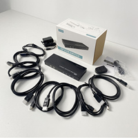 Commutateur KVM MT-VIKI DP 4 ports 4K 60Hz en métal, convertisseur USB pour ordinateur portable 4x1 pour commutateur