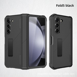 Suitable for Samsung foldable <b>phone</b> FOLD5, featuring a spring hinge and a striped, invisible <b>stand</b> - Product Image 6