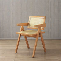 Chaise de salle à manger en cuir de style scandinave moderne - Fauteuil écologique imperméable avec dossier, multi-usages pour bureau, balcon, loisirs
