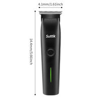 Lanumi 981 Tondeuse à cheveux professionnelle sans fil 3 en 1 pour hommes, alimentation USB, écran LED, petit kit de toilettage pour barbier