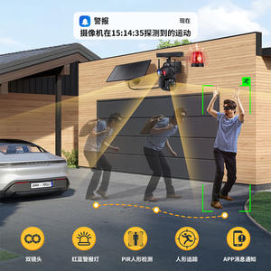 Cámara de Vigilancia con Energía Solar, Zoom 36x, Visión Nocturna, Uso Interior y Exterior, Almacenamiento en la Nube, Soporte para Intercomunicador, Metal y Plástico - Product Image 2