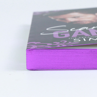 Impression de livres brochés personnalisés, roman d'amour à couverture souple, bords pulvérisés, édition spéciale gaufrée, auto-édition, estampage à chaud