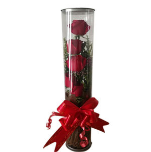 Boîtes à fleurs rondes en PET transparentes écologiques et recyclables pour bouquets de fleurs - Product Image 4