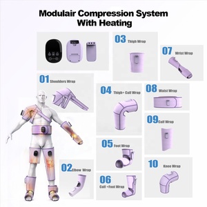Usine Oem Modulair système de Compression masseur de jambes avec chauffage électrique masseur de genou Modulair Compression mollet Wrap