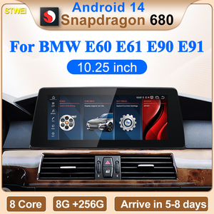 Lecteur multimédia automobile CNSTWEI 12,3 pouces Qualcomm Snapdragon 685 6225 Android 14 compatible avec BMW Série 3/Série 5 E60 E61 E90 E91 - Product Image 2