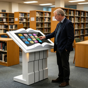 Sistema de Pantalla Táctil Interactiva de 55 Pulgadas para Interiores, OEM, con Doble Sensor de Cuerpo y Reconocimiento de Gestos - Product Image 3