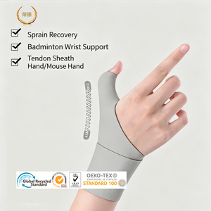 Férula ergonómica de tela termoconformada para <span class=keywords><strong>pulgar</strong></span> y muñeca, soporte para túnel carpiano, para mano de ratón, recuperación de tendinitis y esguinces articulares - Product Image 1