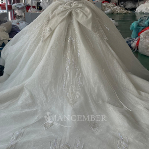 ชุดราตรีทรงบอลกาวน์สไตล์โบฮีเมียน Wx90 คอรูปหัวใจประดับลูกไม้ แต่งชายกระโปรงยาวลากพื้น ดีไซน์หรูหรา ขายดี งานประณีต - Product Image 3