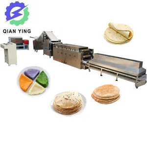 Restaurant Flat Chapati Lebanese Roti Arabic Pita Bread Maker Tortilla Cooking Device Paratha Naan Flat Bread Production Line