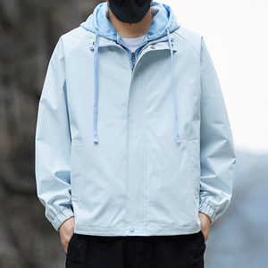 Veste coupe-vent de mode en gros pour hommes, imperméable, pour la randonnée en extérieur - Product Image 3