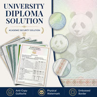 Solution de documents certifiés anti-contrefaçon haute sécurité, papier de sécurité à fibres UV