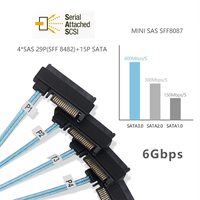 INI ASFF-8087 to SFF-8482 a ATA ower ARD Rive able