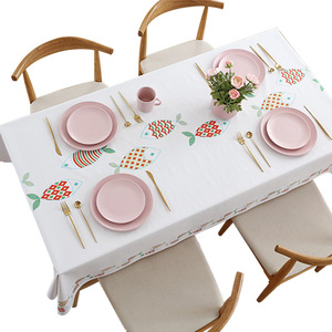 Nappe rectangulaire en PVC style nordique, motif géométrique, résistante à l'huile, pour usage domestique, chemin de table et sous-plats - Product Image 5