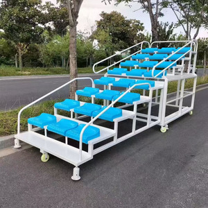 Tribuna Mobile Professionale con Ruote per Stadi e Palestre - Sedute Portatili per Eventi Sportivi - Product Image 6
