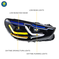 YU GUANG pour BMW série 5 GT F07 2010-2016 mise à niveau de la lampe frontale LED clignotants avant nouveaux phares LED