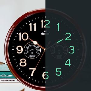 Custom Explosive Living Room Nordic Light Luxury Decorative 3D <b>Digital</b> Temperature and Humidity Luminous <b>Wall</b> <b>Clock</b> - Product Image 3