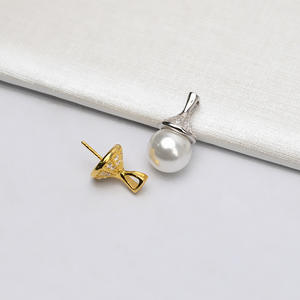 Colgante de Plata S925, Cabeza Grande Baotou Xiang, Colgante con Bandeja Vacía para Perlas de 11-17 mm, Accesorios para DIY 719 - Product Image 2