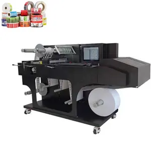 Digital Perekat Diri Gulungan Kertas Label Pencetakan Label Stiker Warna Printer Die Cutting Mesin Laminating untuk Membuat Label