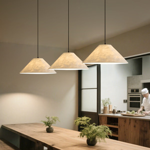 Wabi Sabi Style Pendant <b>Light</b> Round E27 Led Bulb Switch Control For <b>Dining</b> Room Restaurant Bar Shop Homestay Ambient Lighting - Product Image 1