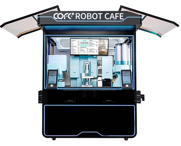 Distributore automatico di caffè distributore automatico di caffè completamente automatico per la vendita di ghiaccio aziendale e caffè caldo