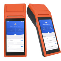 Pos portatile di PDA del venditore del biglietto con la grande stampante per vendita al dettaglio/ristorante la palma a 5.5 pollici ha tenuto il terminale de paiement di posizione tutto in un biglietto