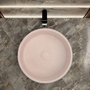MOHOM Bassin en Ciment Durable MB001, Lavabos de Comptoir en Béton Faits Main, Capacité 16L, Garantie <span class=keywords><strong>1</strong></span> An pour Acheteurs B2B - Product Image 6