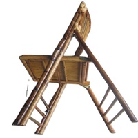 Chaise de salle à manger naturelle chaise pliante en bambou à vendre