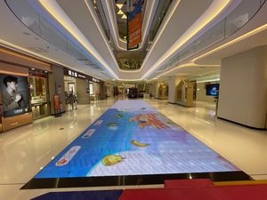 P3.91 tương tác trong nhà HD LED sàn gạch hiển thị không thấm nước cho video & Văn Bản IP65 đánh giá cho thang máy sử dụng 1-năm bảo hành SDK - Product Image 2