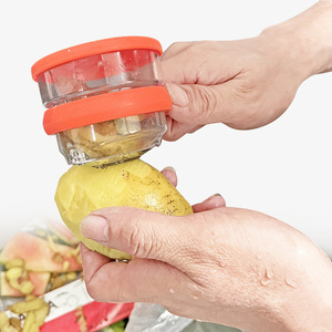 Éplucheur créatif avec boîte de rangement, éplucheur anti-éclaboussures pour fruits et légumes, éplucheur de fruits. - Product Image 4