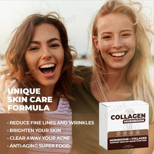 Nhãn hiệu riêng Hữu Cơ nấm pha trộn Collagen Bột Sư tử của bờm <span class=keywords><strong>Ganoderma</strong></span> <span class=keywords><strong>lucidum</strong></span> protein mix uống nhà máy chiết xuất nước giải khát - Product Image 3