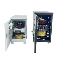 Régulateur de tension monophasé robuste TND pour servomoteur 10kVA 20kVA avec enroulement en cuivre, sortie 220V, affichage LCD