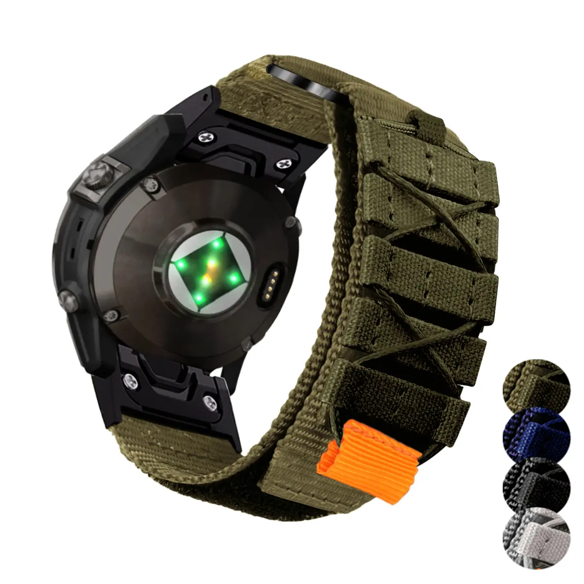 Spor Band 22mm 26mm Watchband aksesuarları yumuşak nefes açık naylon kayış Garmin Fenix 7 7X 6 5 hızlı Fit için lüks