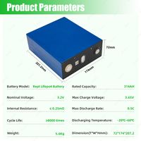 Batterie au lithium Lifepo4 XiHO REPT CB75 3.2V 314ah, prix de gros